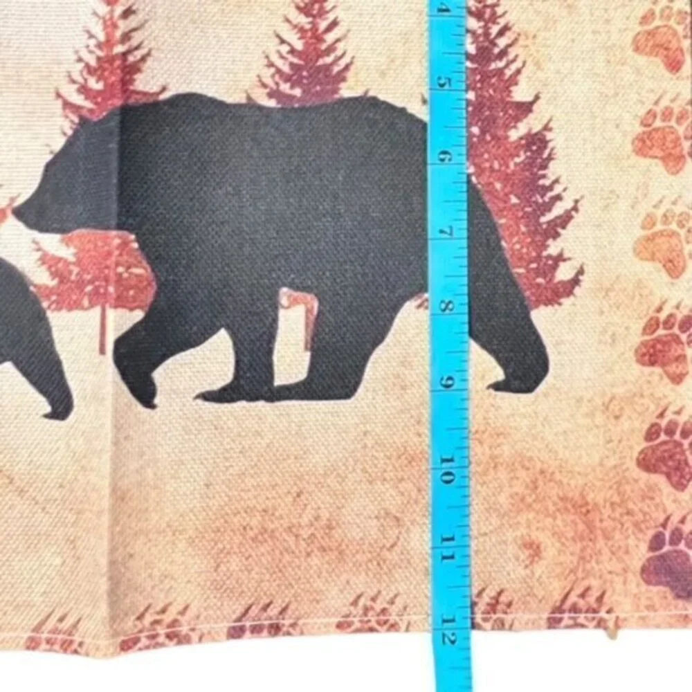 Wilderness Cabin Table Placemats Set Of 4 Brown‎ Black Forest Bears NEW